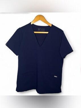 FIGS Navy Scrub Top Size M FW1100 Technical Collection